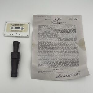 CCC Carlson Championship Calls Brown Duck Call With Lanyard, Tape + Paperwork